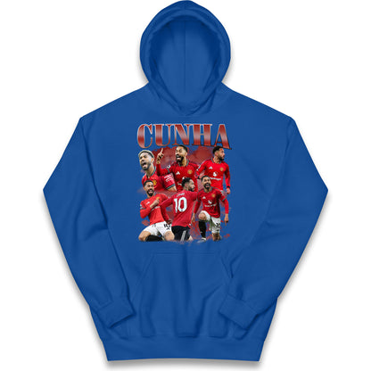 Matheus Cunha Manchester United Kids Hoodie