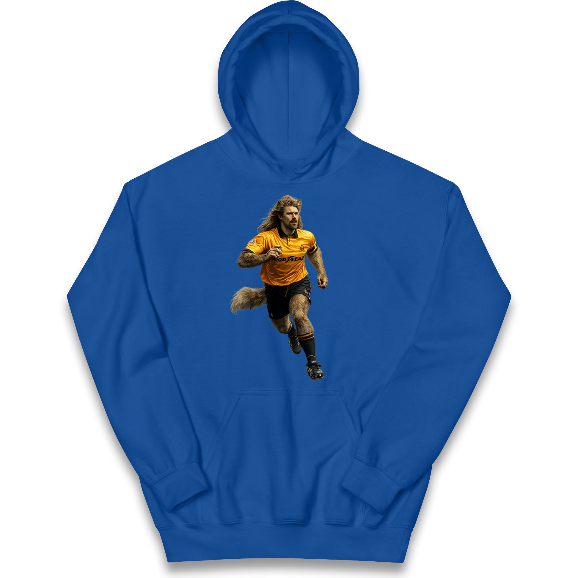 Retro John The Wolf Wolves Football Kids Hoodie