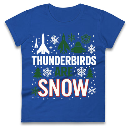 Thunderbirds Christmas Ladies T Shirt