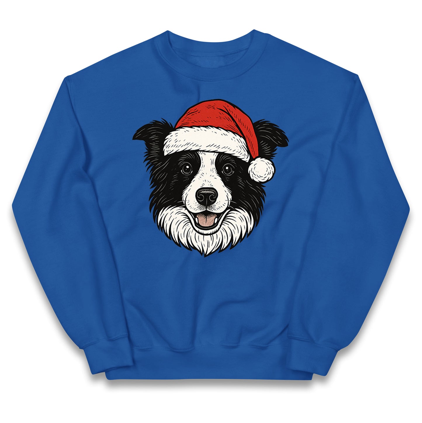 Border Collie Christmas Kids Jumper