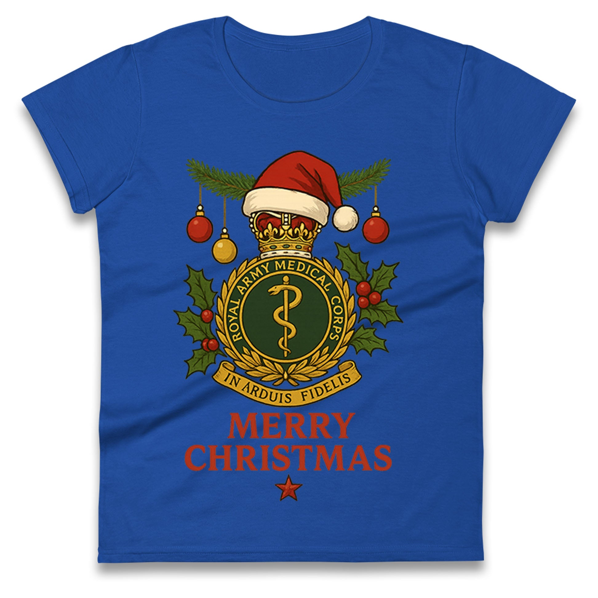 Royal Army Medical Corps Christmas Ladies T Shirt