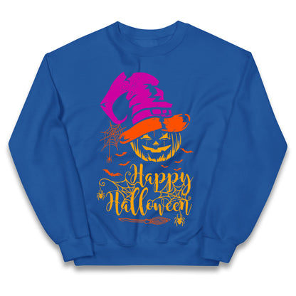 Spooky Pumpkin Happy Halloween Jumper

