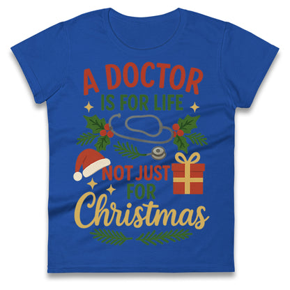 Doctor Christmas Ladies T Shirt