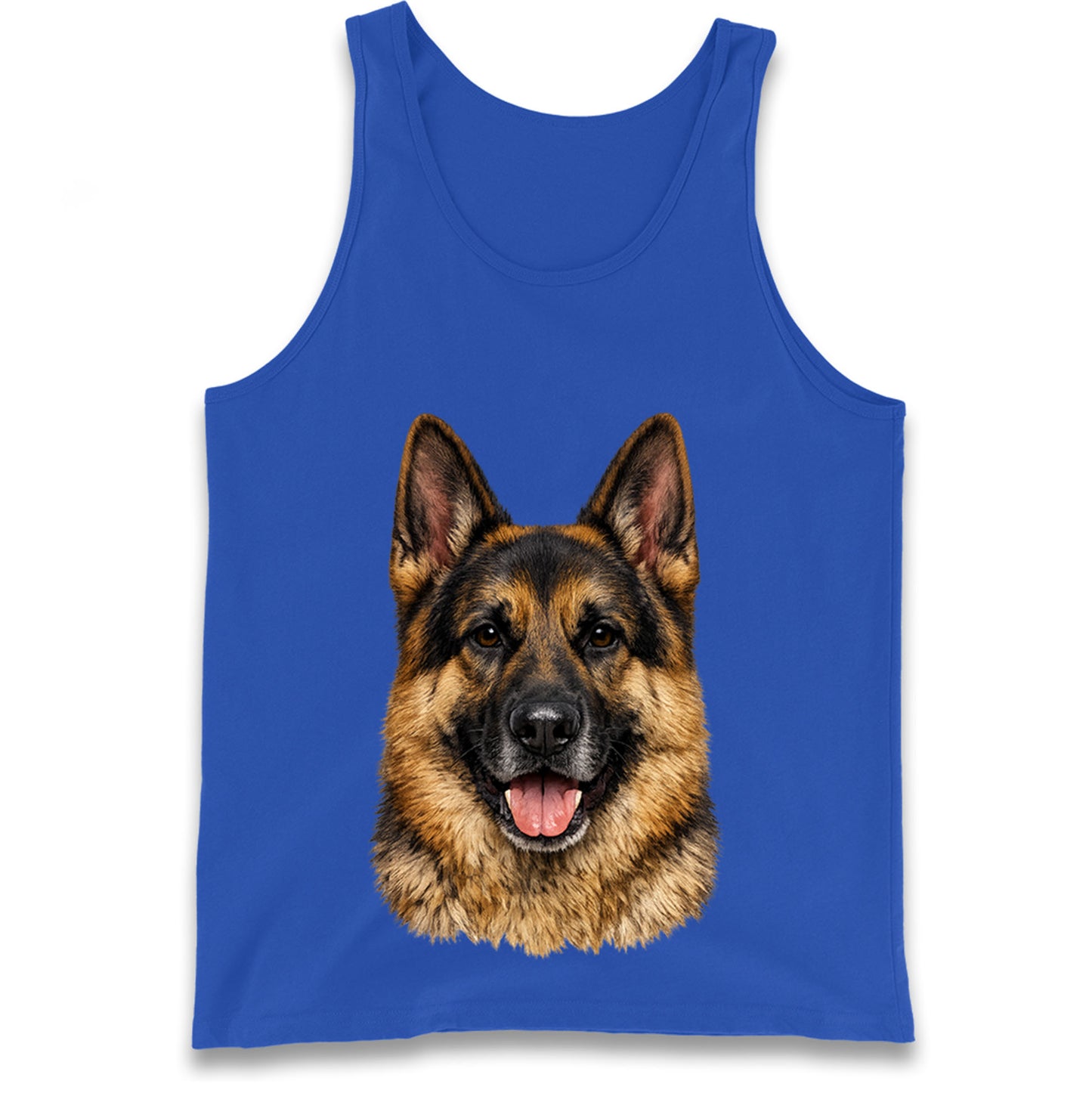 German Shepherd Dog Face Tank Top