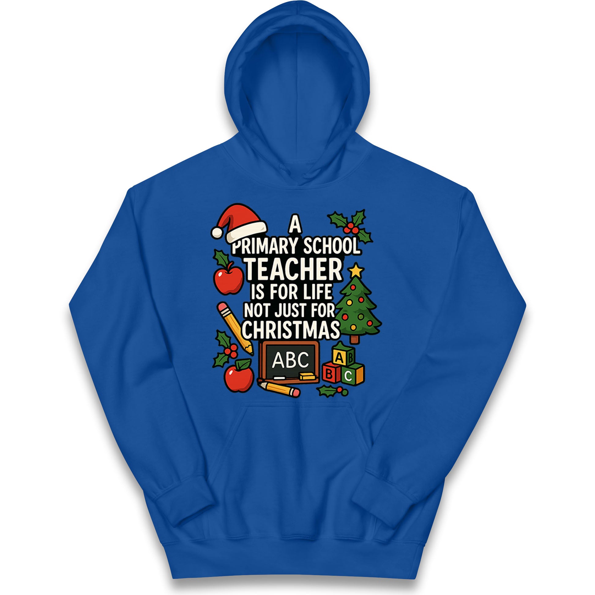 Primary School Teacher Christmas Kids Hoodie