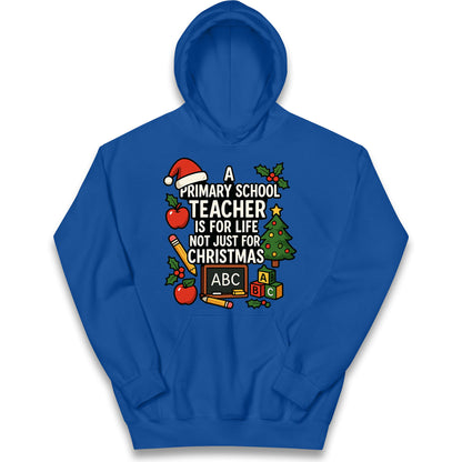 Primary School Teacher Christmas Kids Hoodie