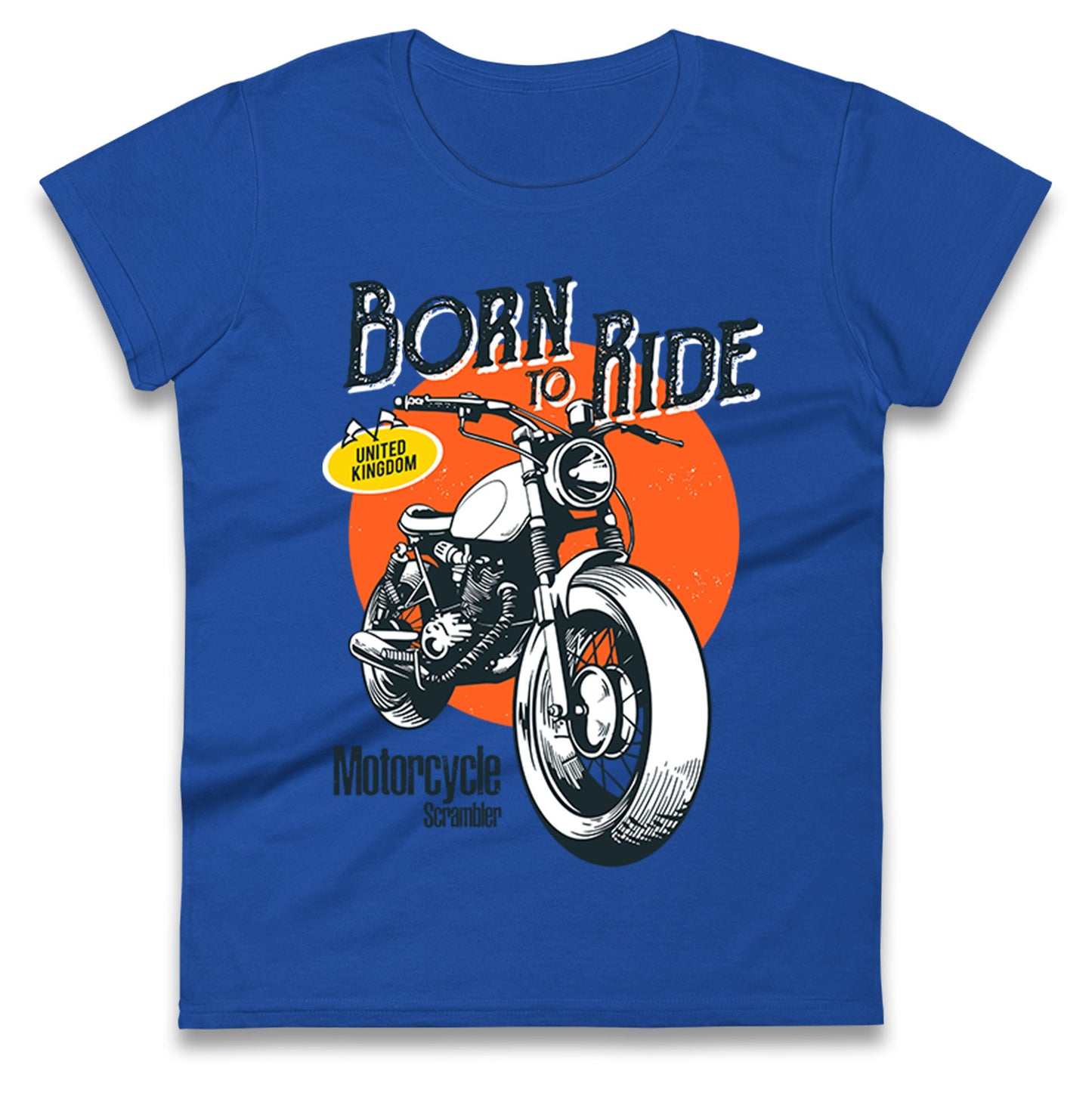 Born To Ride UK Ladies T Shirt