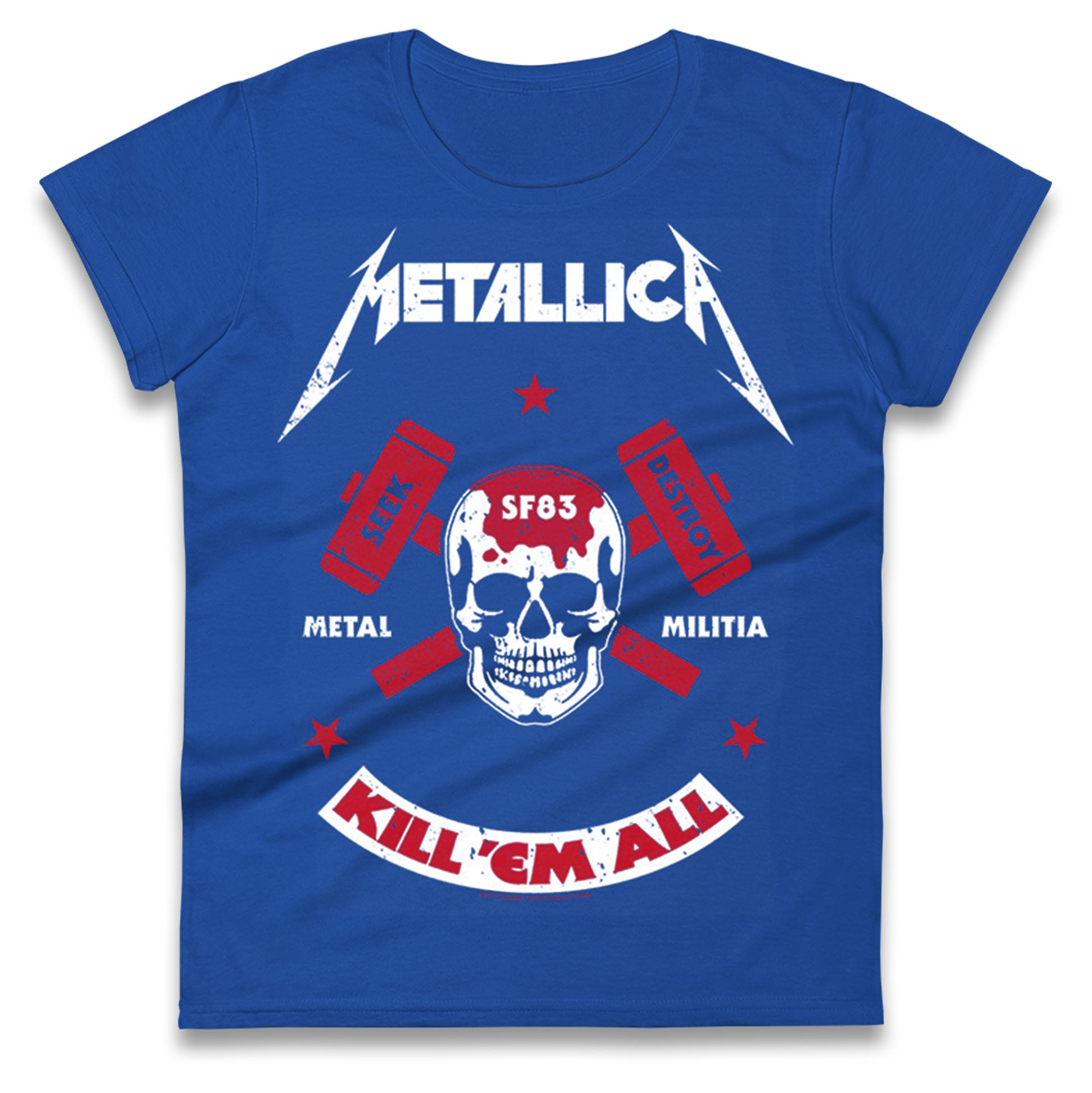 Metallica Seek Destroy Ladies T Shirt
