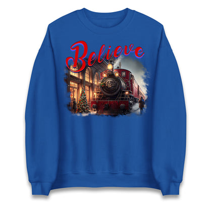 polar express christmas sweatshirt