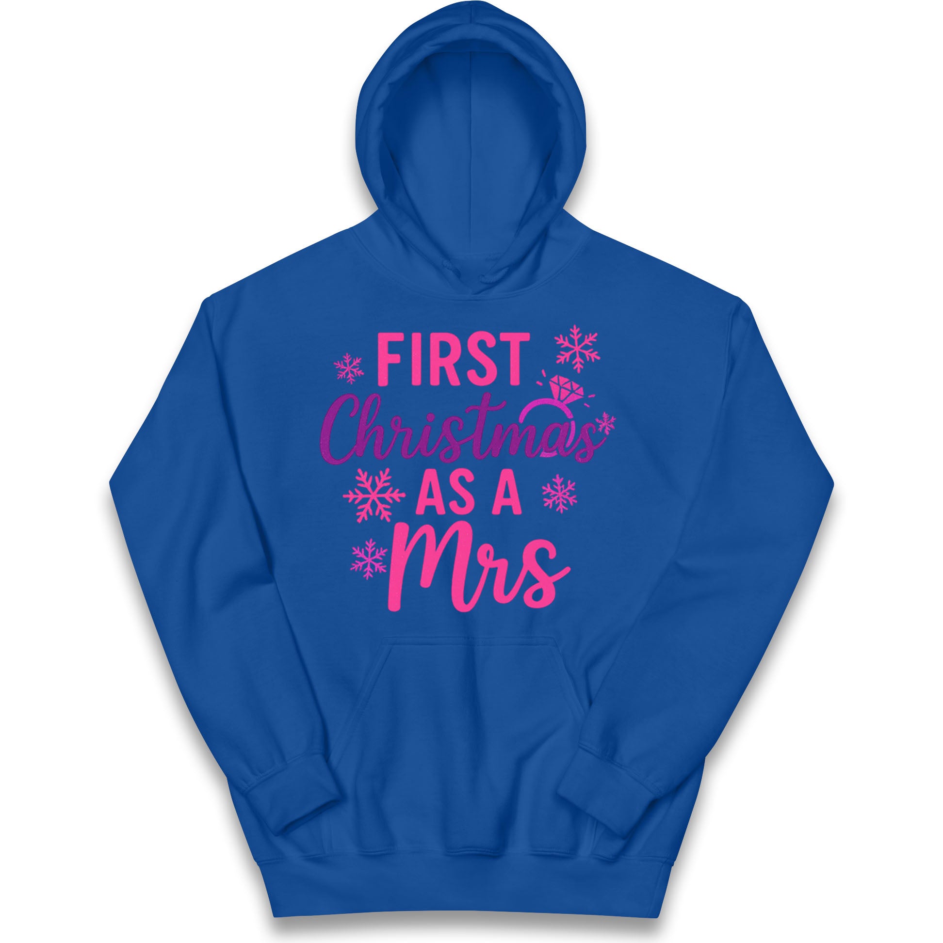 First Christmas As A Mrs Kids Hoodie