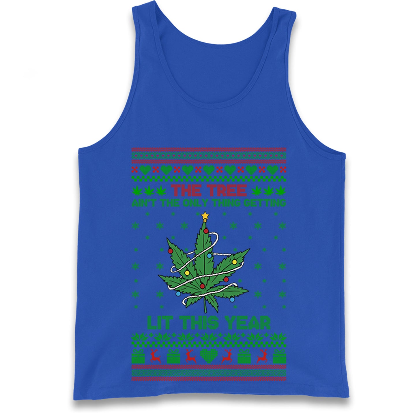Cannabis Christmas Tank Top
