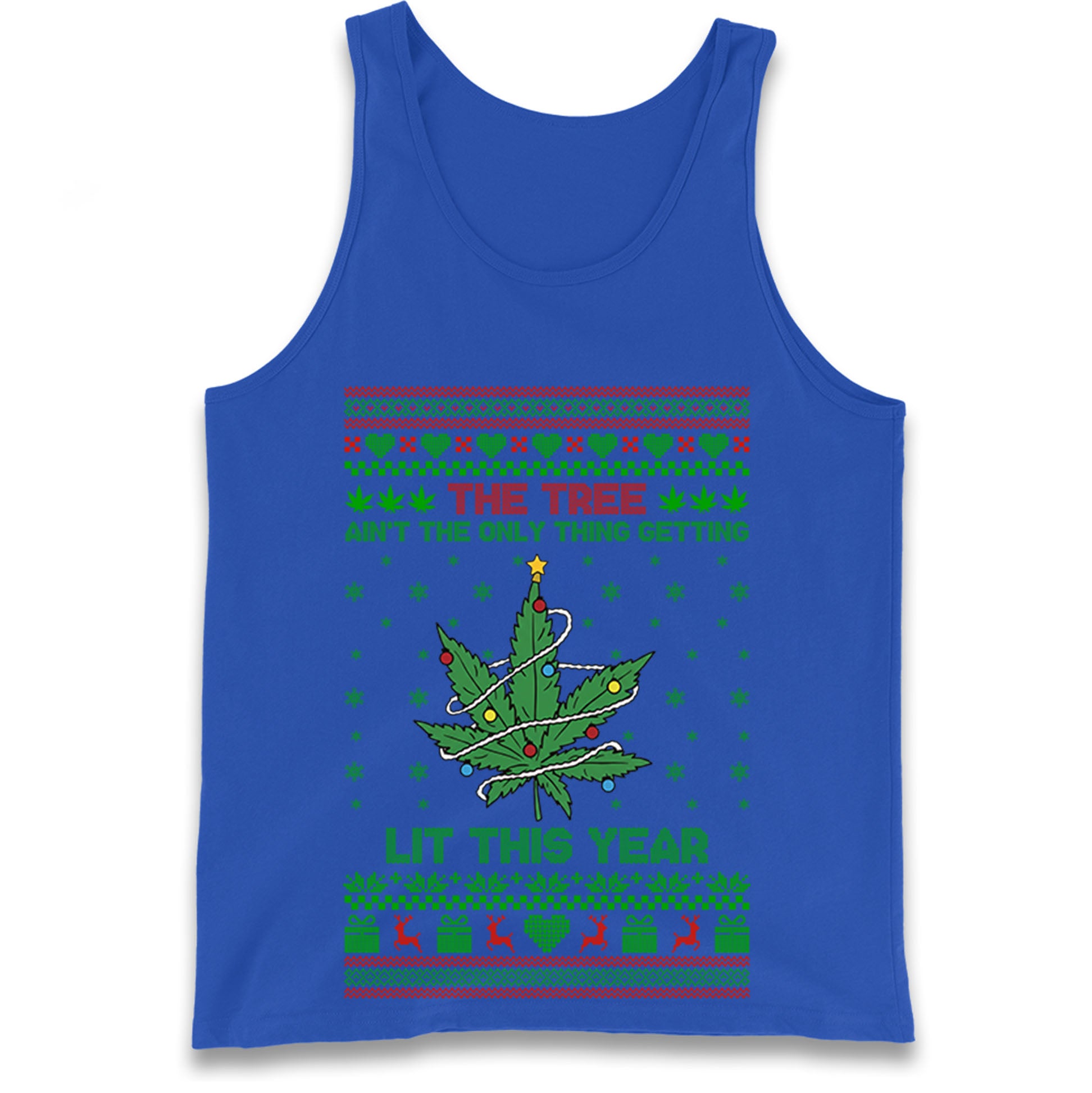 Cannabis Christmas Tank Top