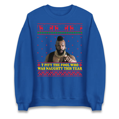 mr t christmas sweatshirt