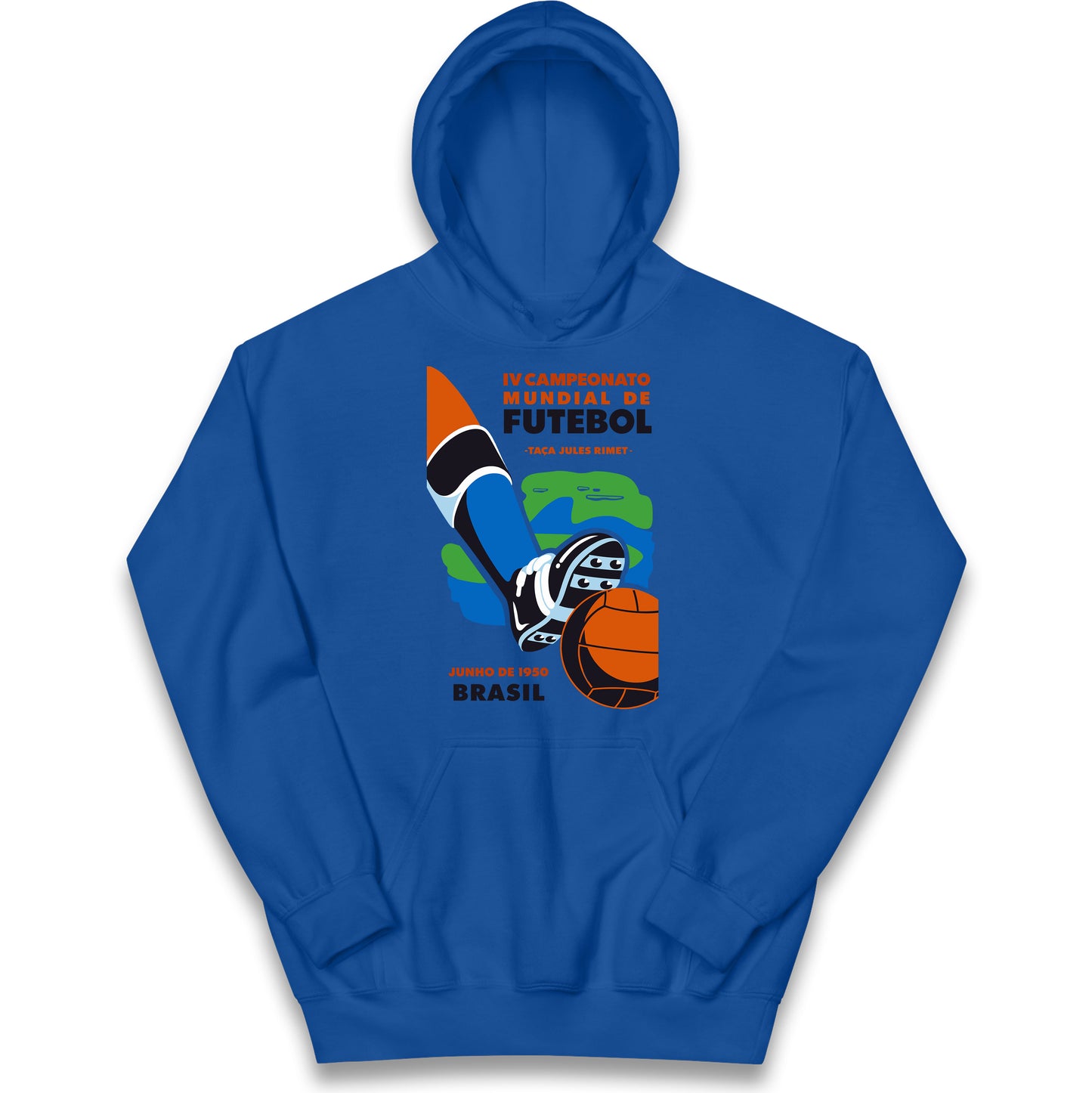 Brasil 1950 Retro World Cup Kids Hoodie