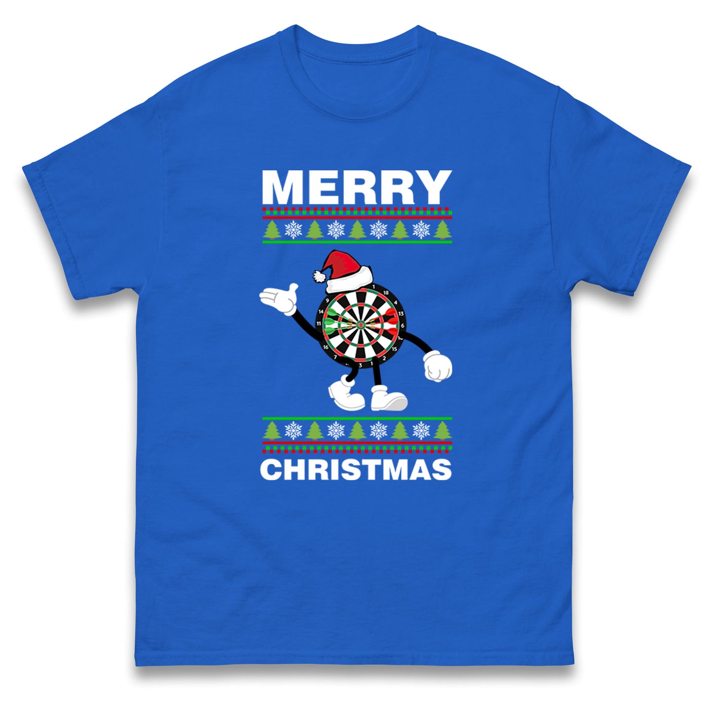 dartboard christmas santa costume t shirt
