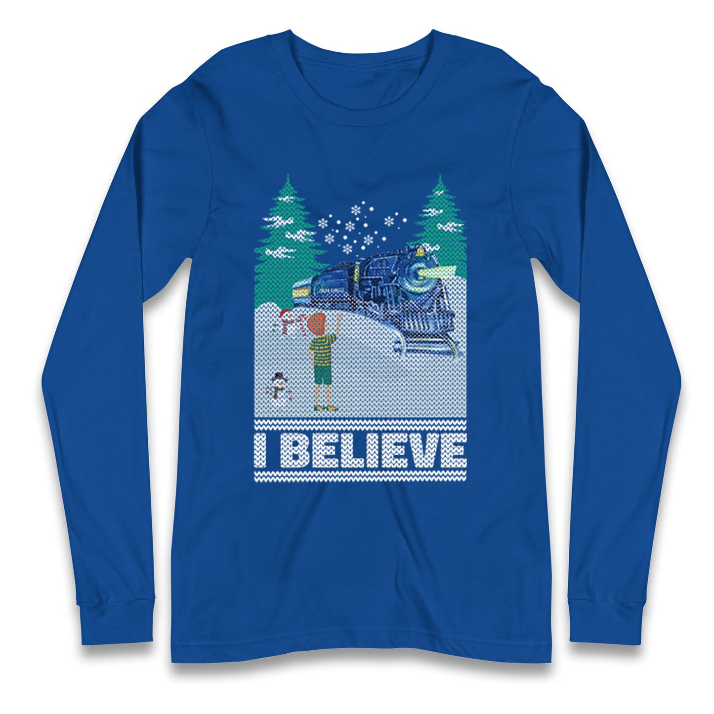 I Beleive Polar Express Christmas Long Sleeve T Shirt