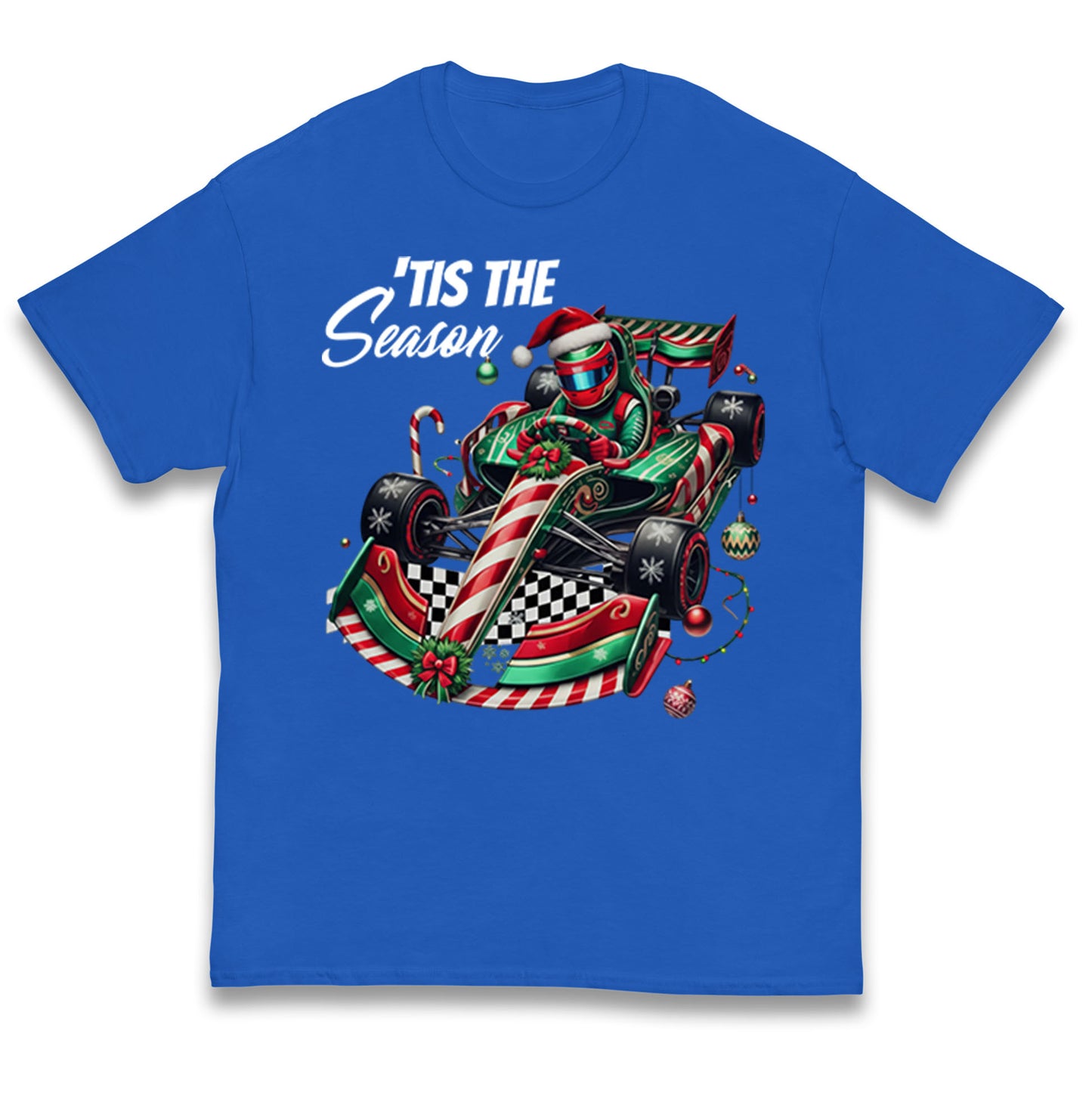 F1 Karting Tis The Season Christmas Kids T Shirt