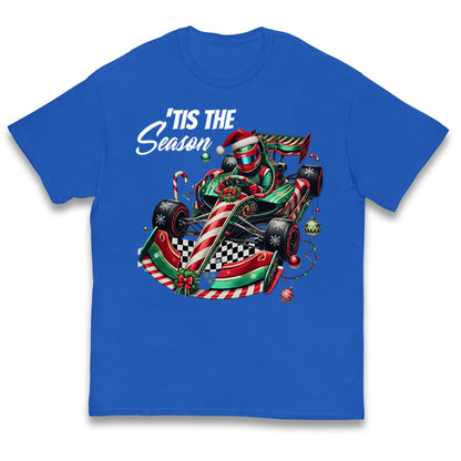 F1 Karting Tis The Season Christmas Kids T Shirt