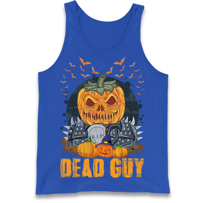 Scary Pumpkin Dead Guy Tank Top
