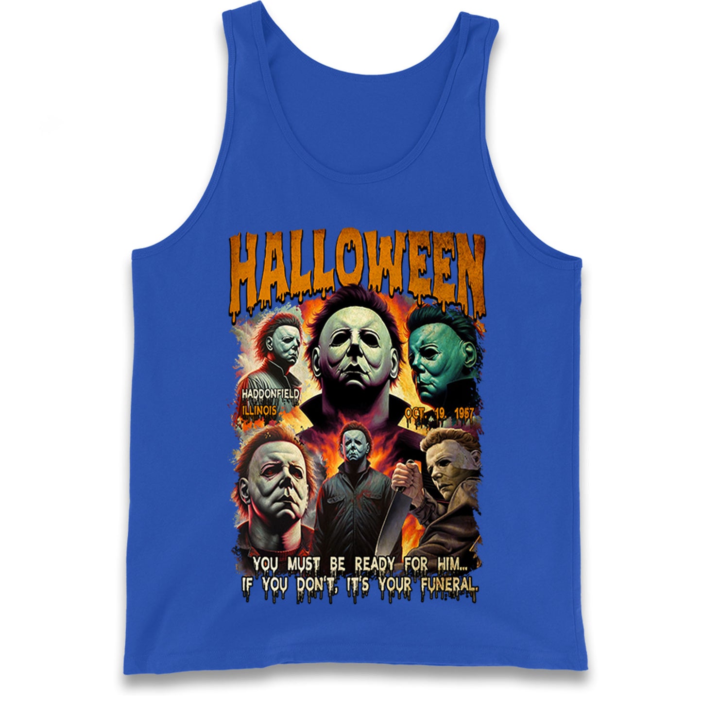 Michael Myers Horror Halloween Bootleg Tank Top