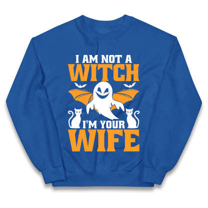 Im Not A Witch Im Your Wife Halloween Jumper
