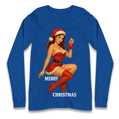 Merry Christmas Sexy Christmas Long Sleeve Shirt
