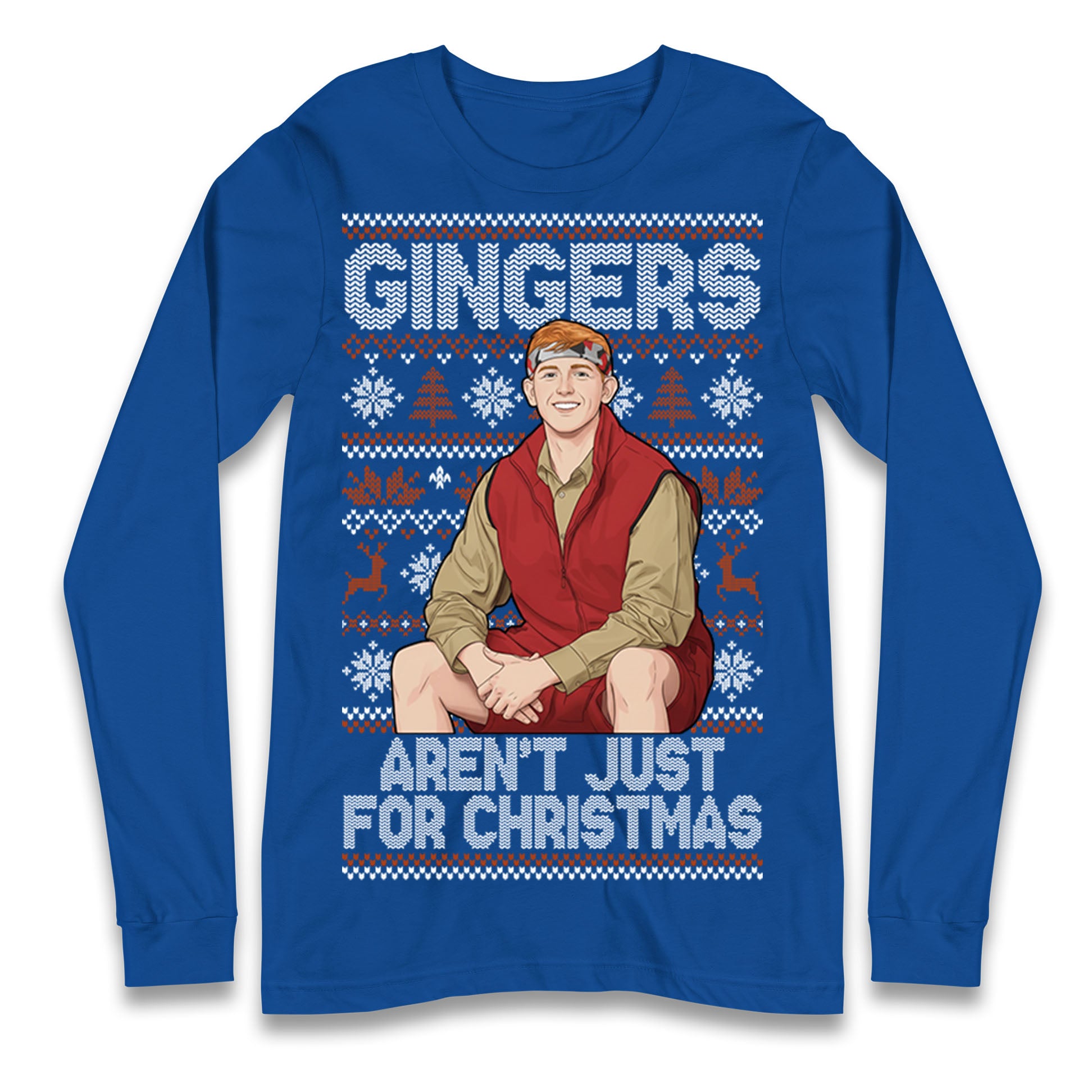 Angry Ginge Xmas Longsleeve T Shirt