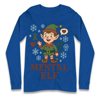 Mental Health Christmas Longsleeve T Shirt 