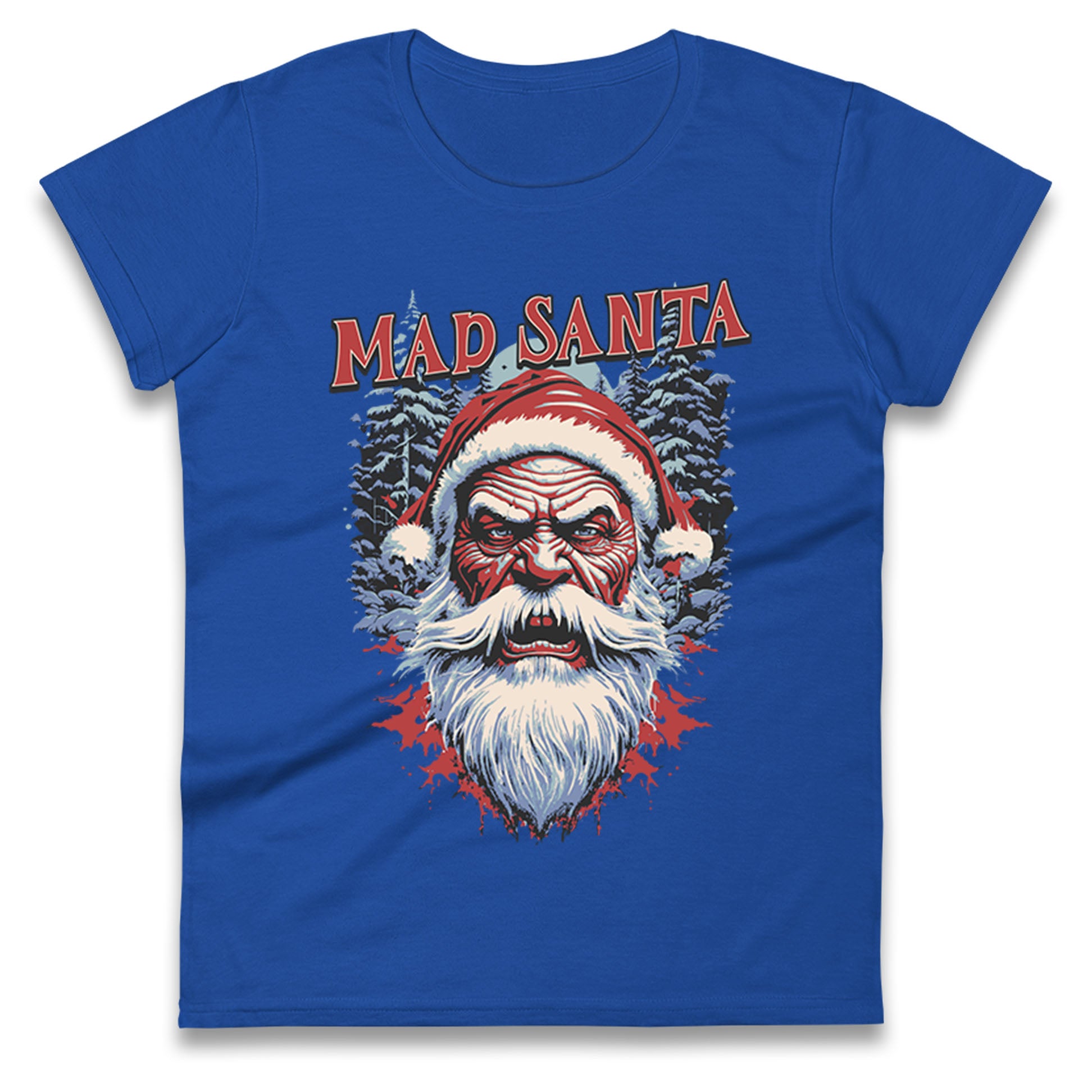 Mad Santa Ladies T Shirt