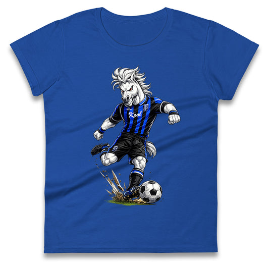 Retro Gillingham Football Ladies T Shirt