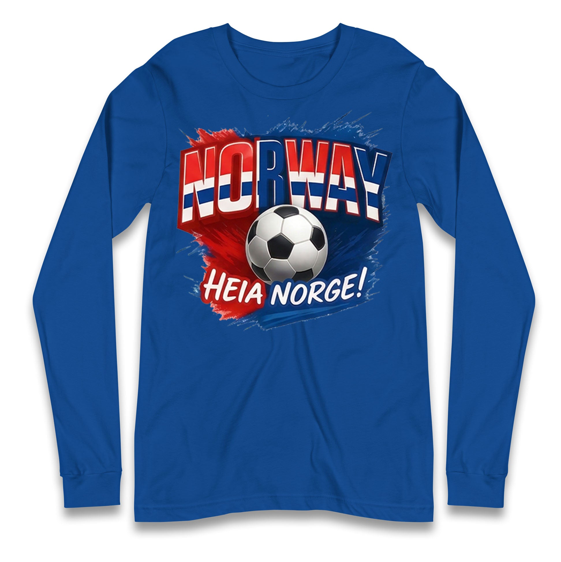 Norway Retro World Cup Longsleeve T Shirt