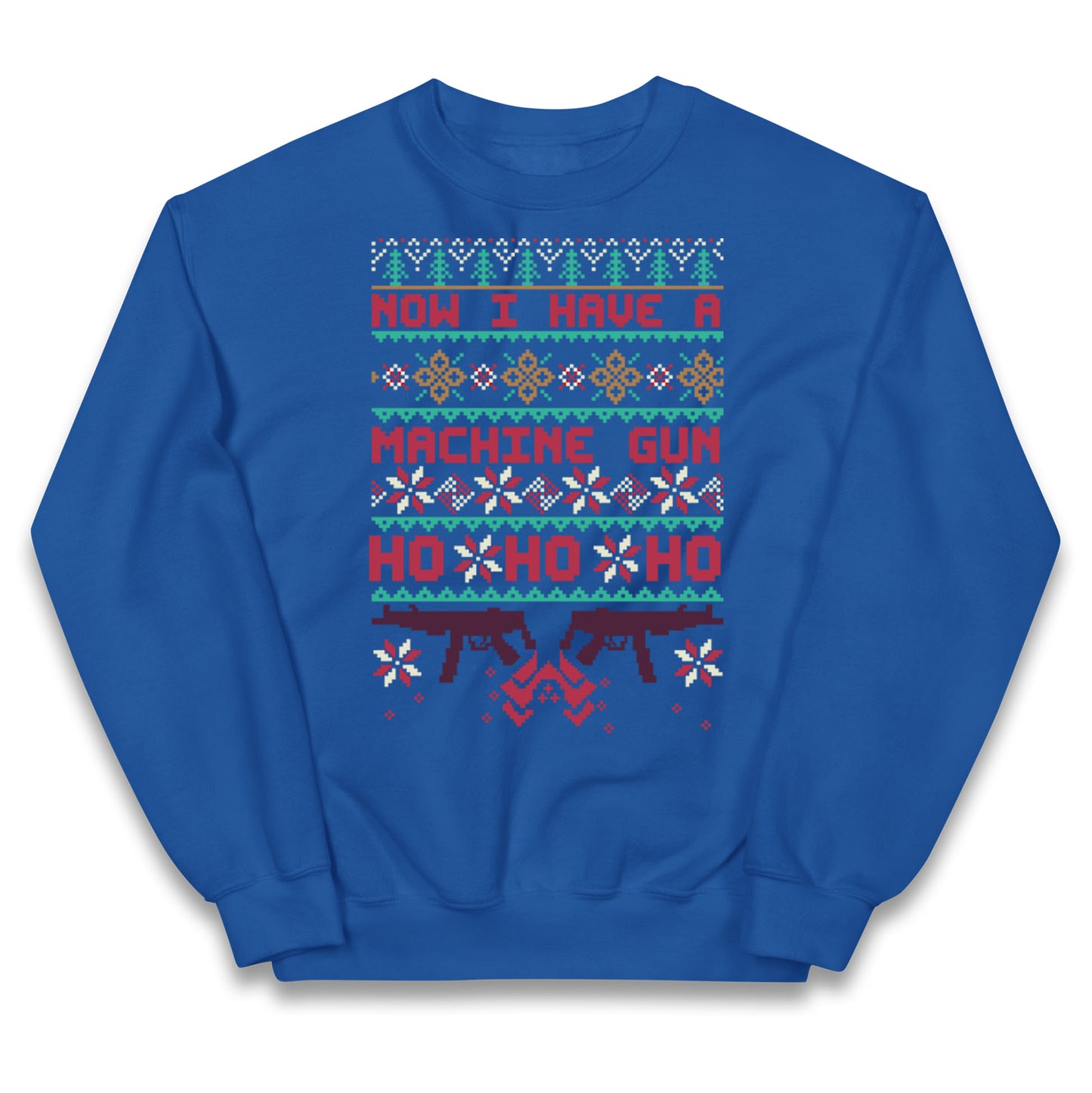 Now I Have A Machine Gun Christmas Kids Jumper