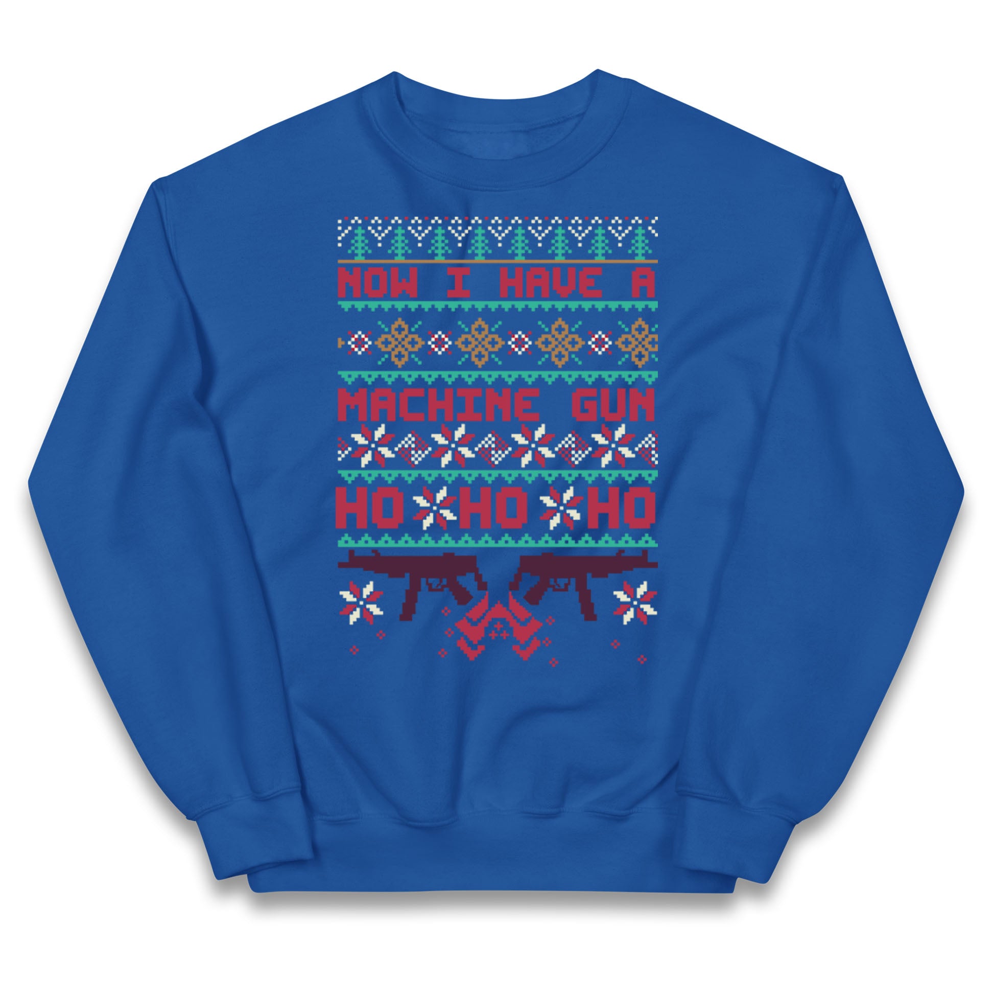 Now I Have A Machine Gun Christmas Kids Jumper