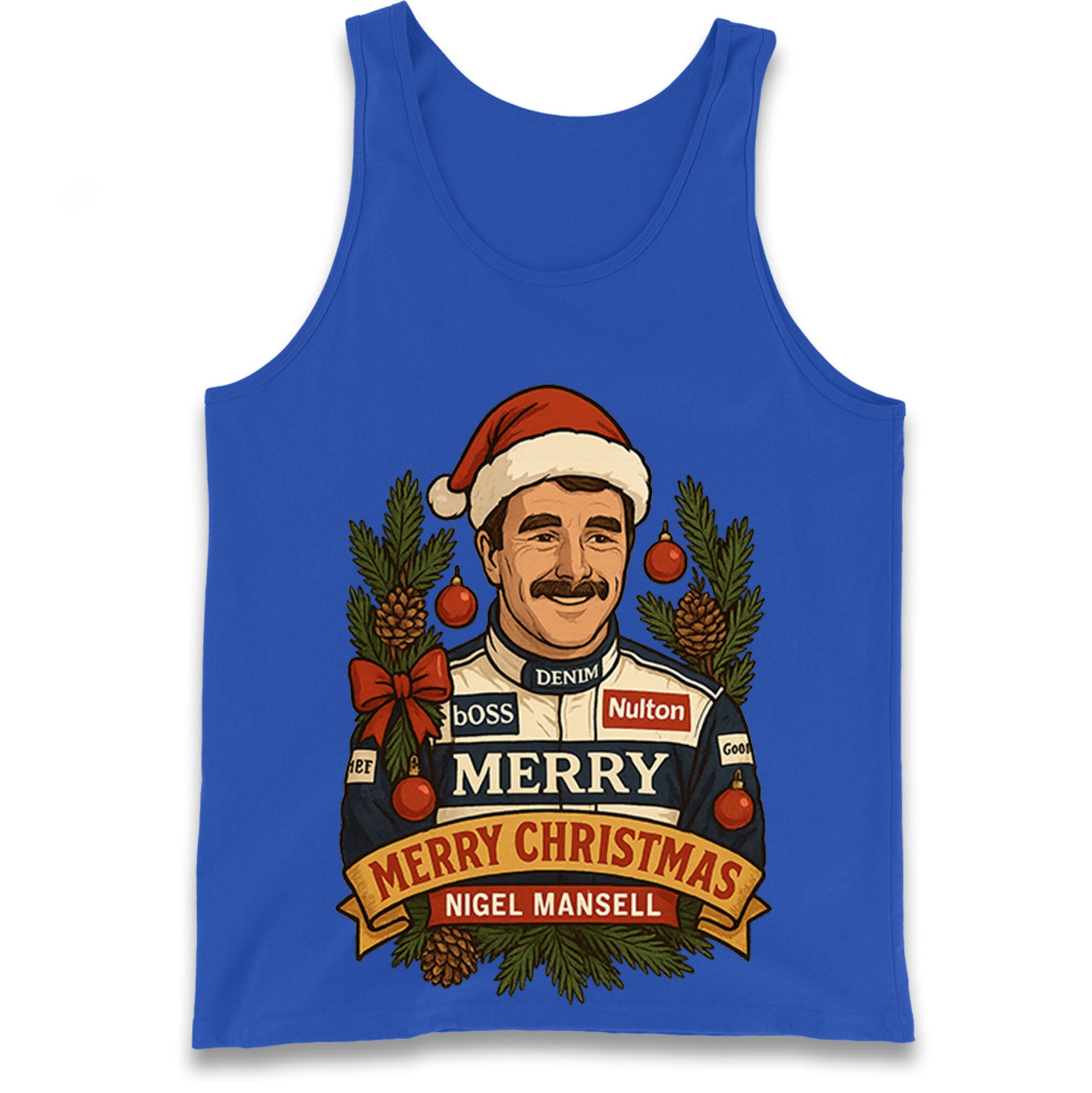 Nigel Mansell Christmas Tank Top