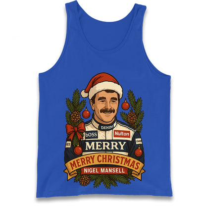 Nigel Mansell Christmas Tank Top