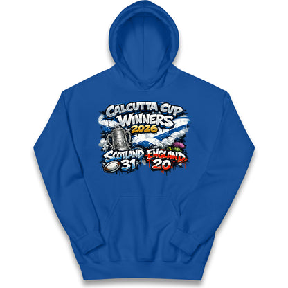 Scotland Calcutta Cup Winners 2026 Kids Hoodie