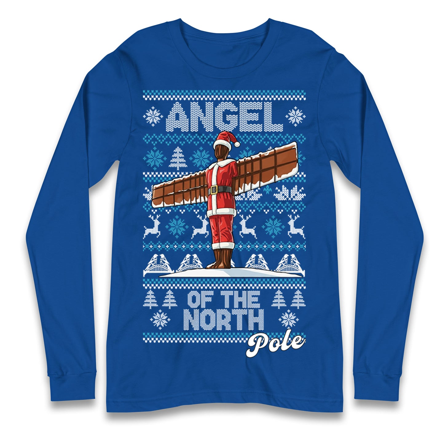Angel Of The North Pole Christmas Longsleeve T Shirt