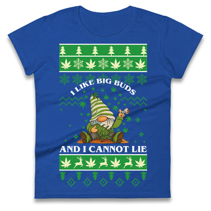 Cannabis Christmas Ladies T Shirt