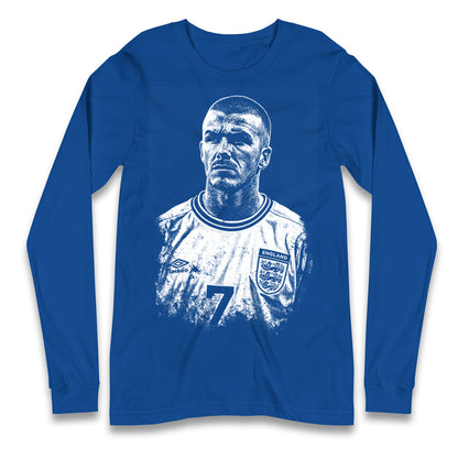 Bavid Beckham England Longsleeve T Shirt