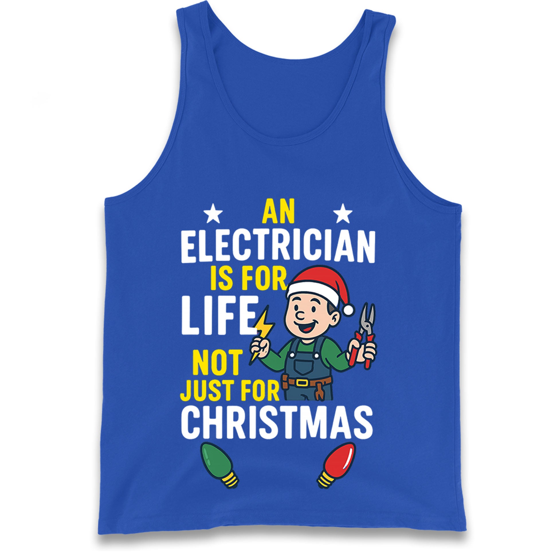 Electrician Christmas Tank Top