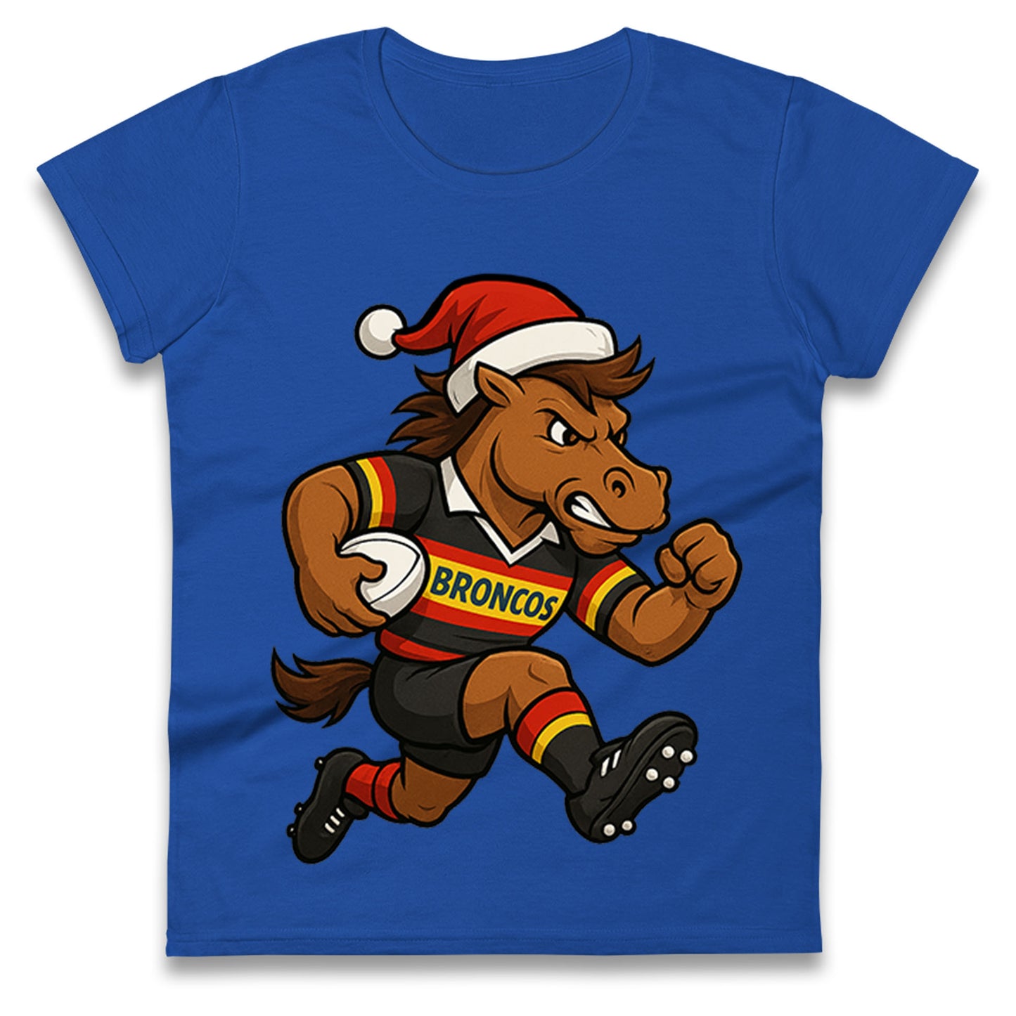 London Broncos Christmas Ladies T Shirt
