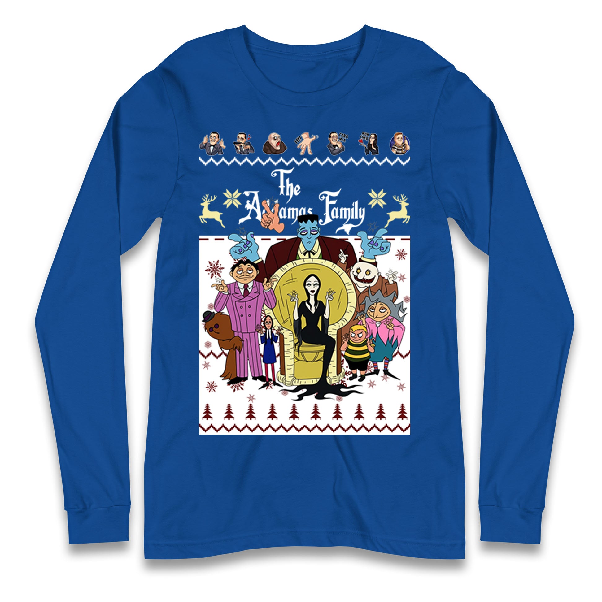 Scary Addams Christmas Longsleeve T Shirt