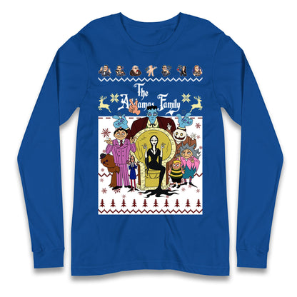 Scary Addams Christmas Longsleeve T Shirt