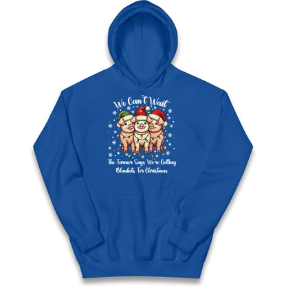 Three Pigs Christmas Kids Hoodie