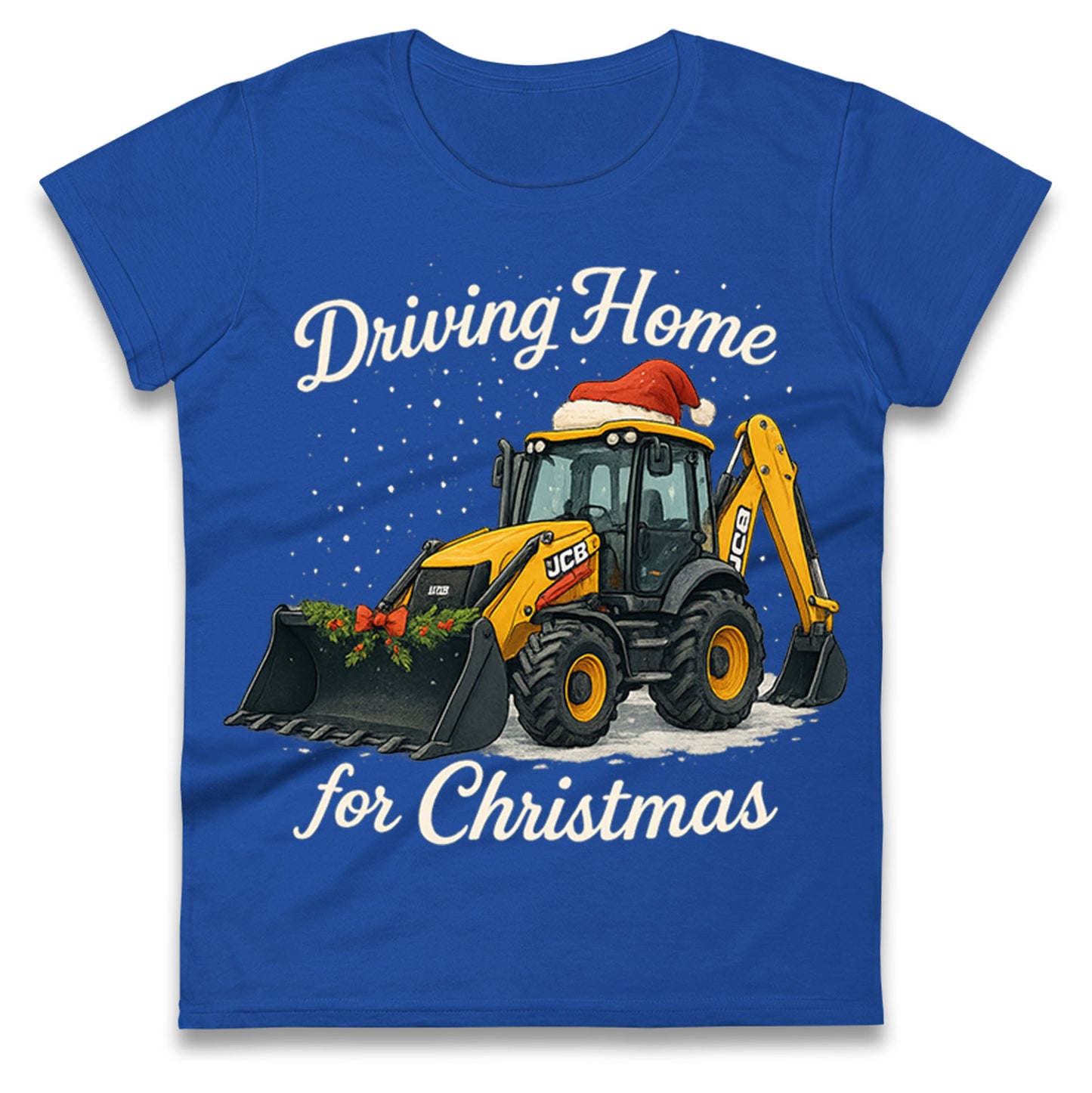JCB Christmas Ladies T Shirt