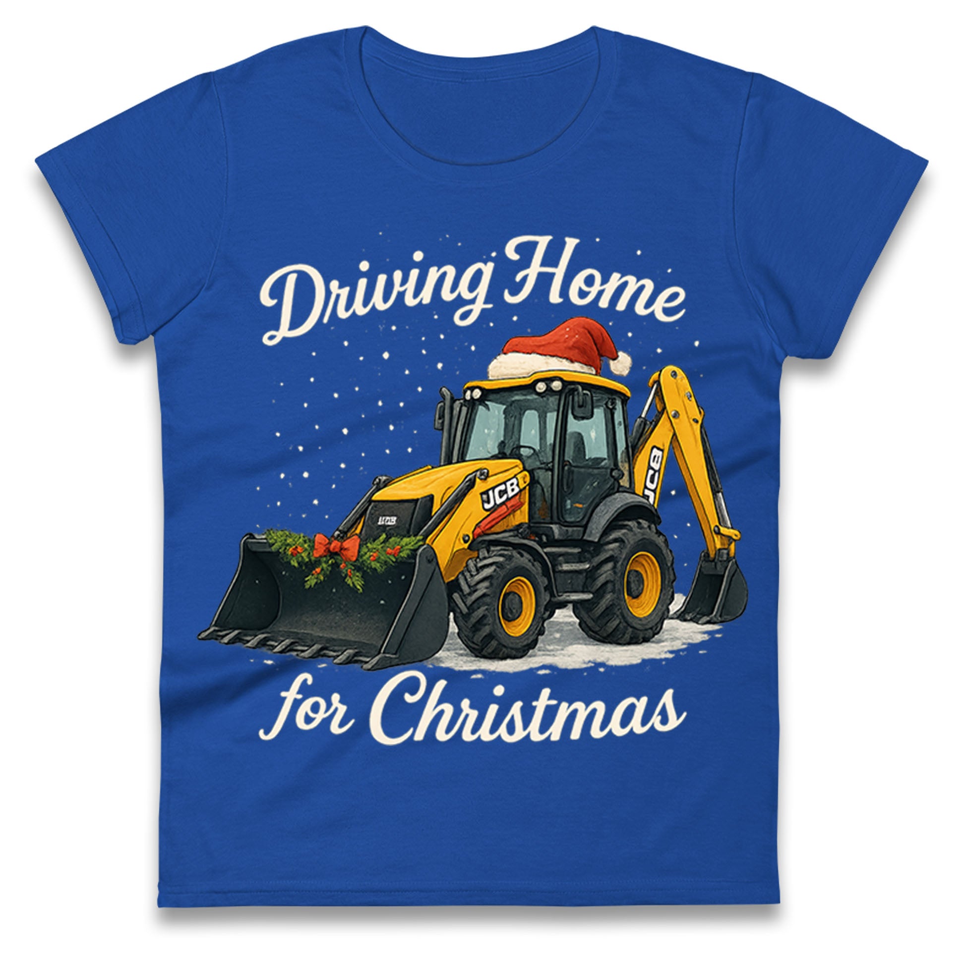 JCB Christmas Ladies T Shirt