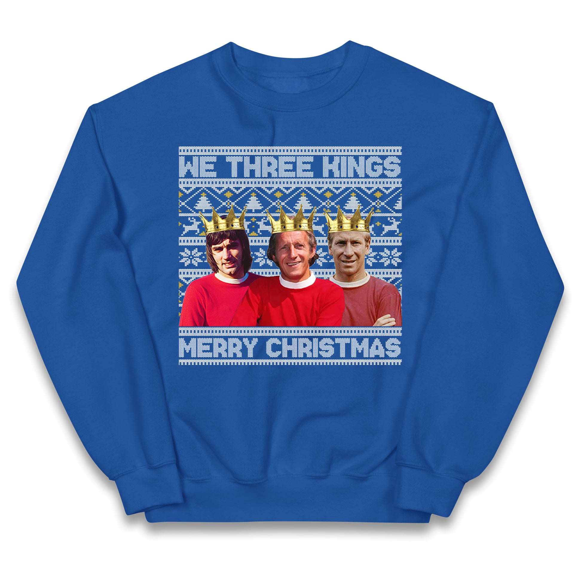 denis law bobby charlton george best christmas jumper