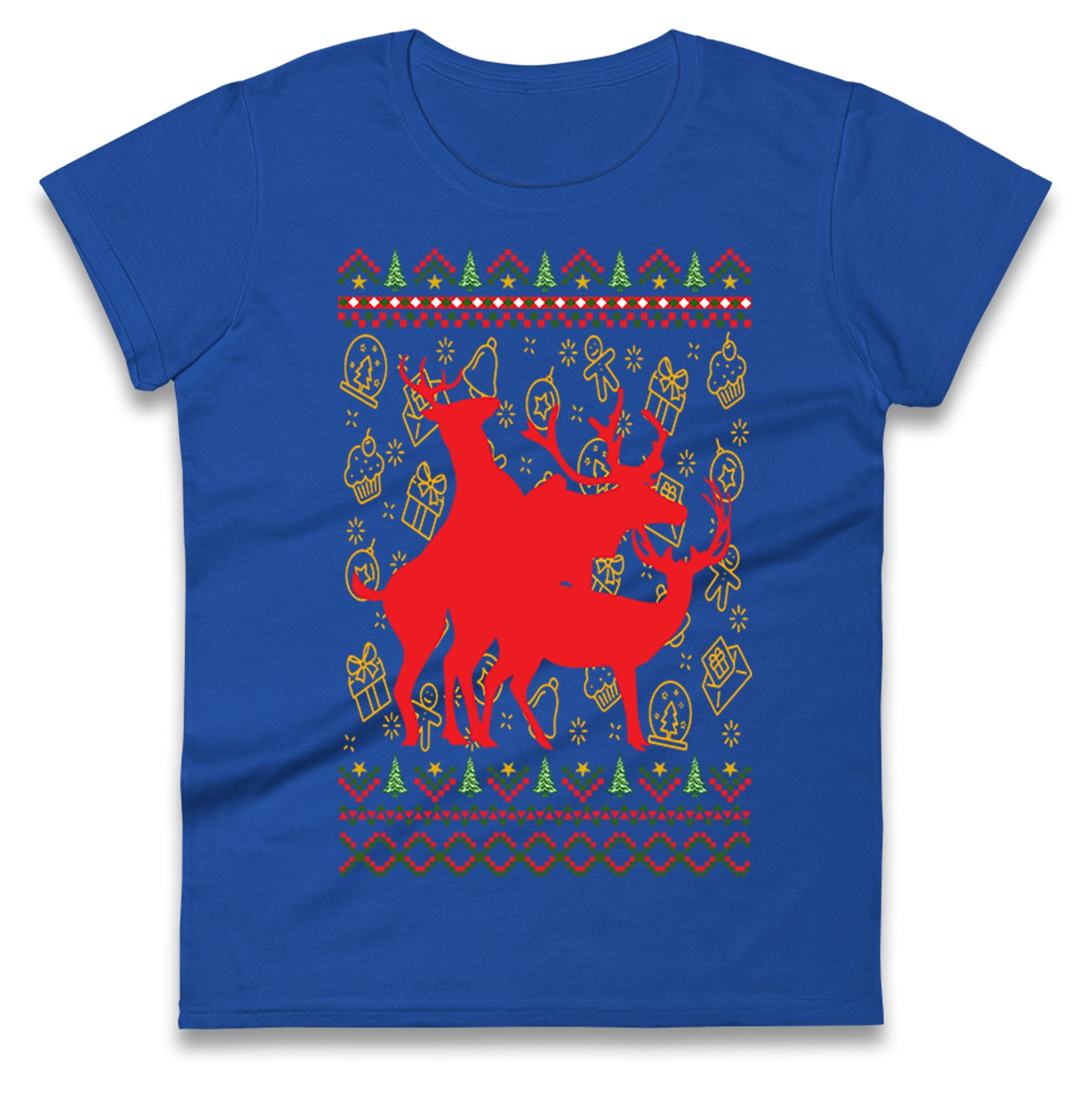 Reindeer Making Fun Christmas T Shirt