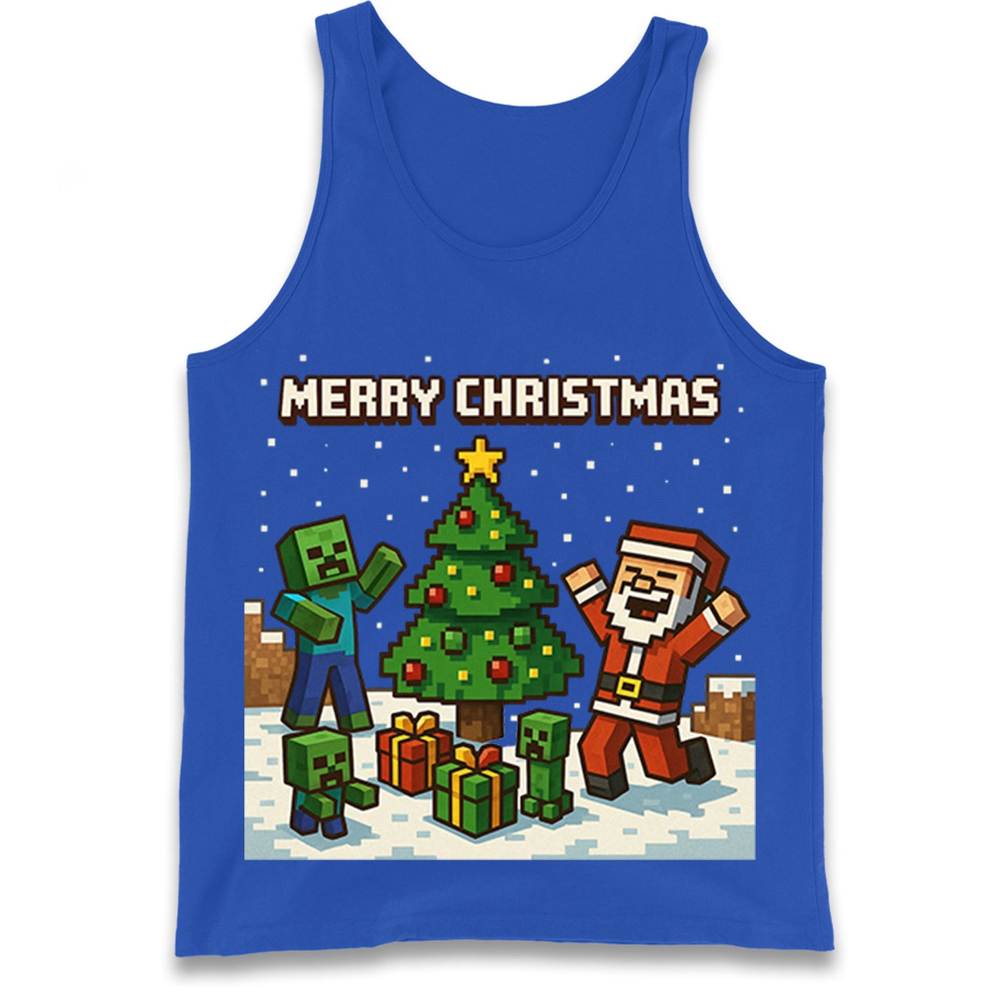 Minecraft Christmas Tank Top