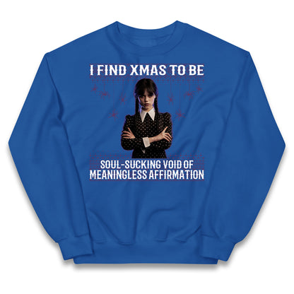 Wednesday Christmas Kids Jumper